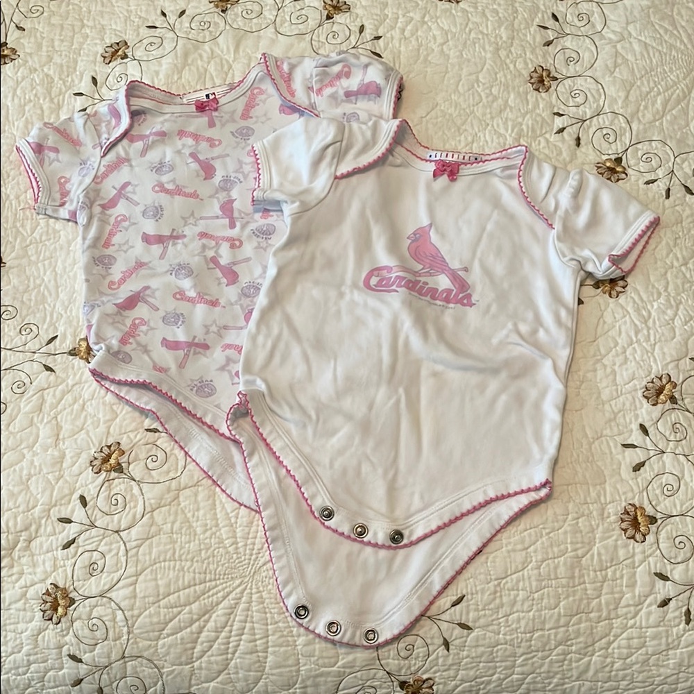 Set of 2 St. Louis Cardinals Onesies